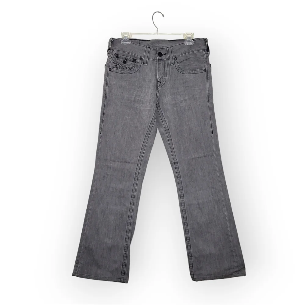 True Religion Billy Jeans Gray Black 28 x 31